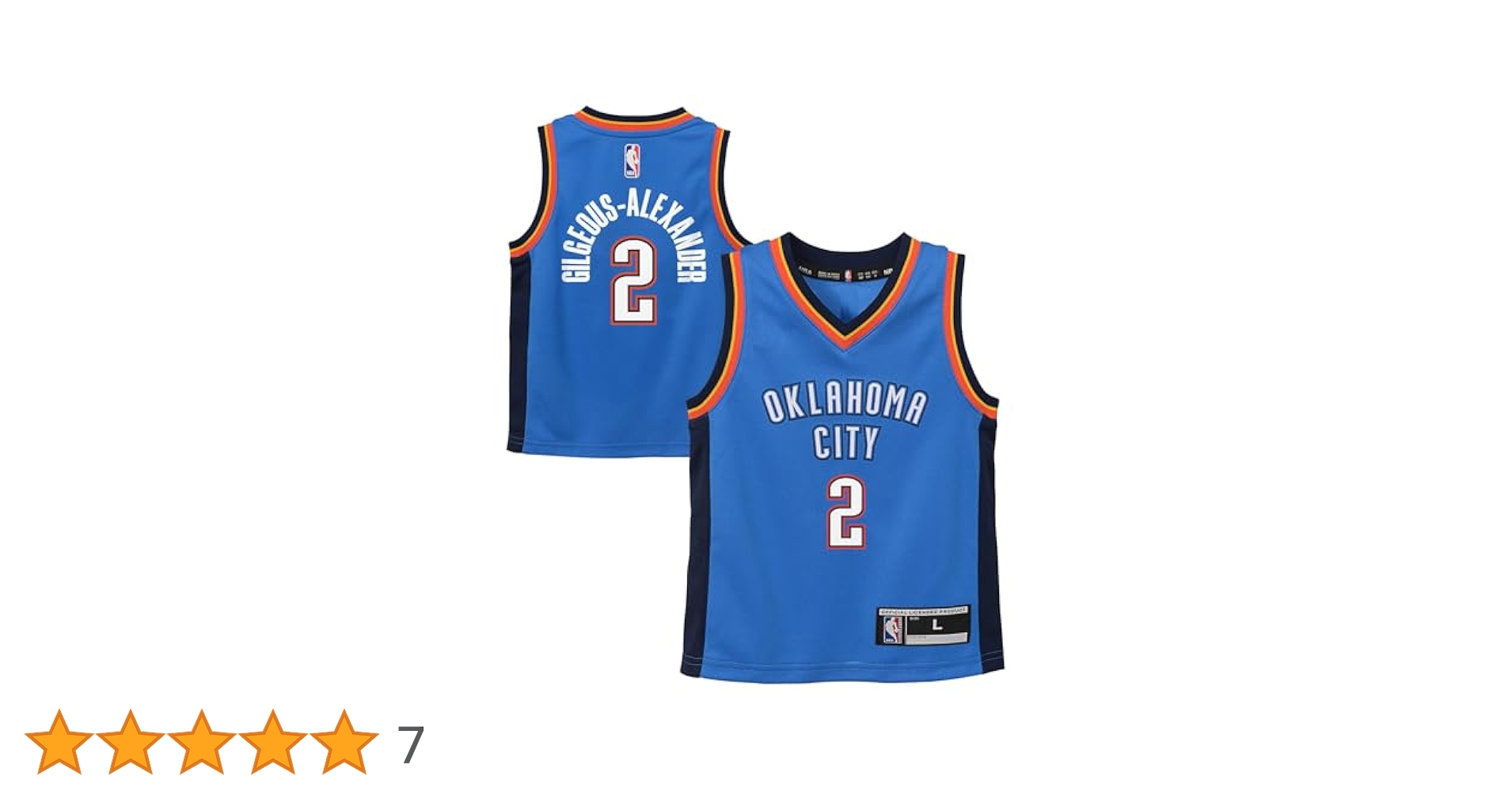 Shai Gilgeous-Alexander Oklahoma City Thunder NBA Boys Kids